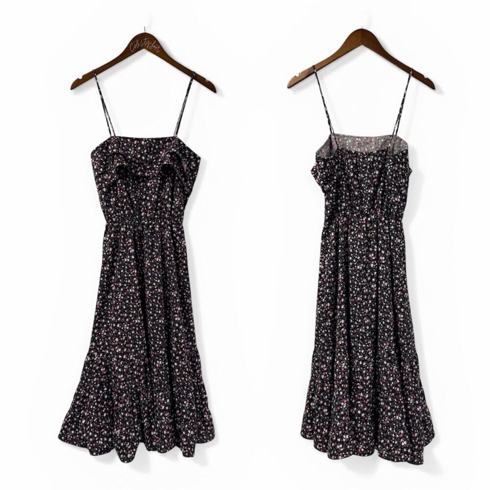 Entourage Floral Sundress Vintage Spaghetti Strap 11/12